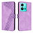 Coque Portefeuille Livre Cuir Etui Clapet H04X pour Vivo V25e Violet