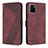 Coque Portefeuille Livre Cuir Etui Clapet H04X pour Vivo Y01A Vin Rouge