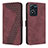 Coque Portefeuille Livre Cuir Etui Clapet H04X pour Vivo Y02S Vin Rouge