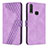 Coque Portefeuille Livre Cuir Etui Clapet H04X pour Vivo Y12 Violet