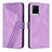 Coque Portefeuille Livre Cuir Etui Clapet H04X pour Vivo Y21 Violet