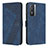 Coque Portefeuille Livre Cuir Etui Clapet H04X pour Vivo Y74s 5G Bleu