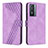 Coque Portefeuille Livre Cuir Etui Clapet H04X pour Vivo Y74s 5G Violet