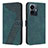 Coque Portefeuille Livre Cuir Etui Clapet H04X pour Vivo Y77e t1 Vert