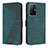 Coque Portefeuille Livre Cuir Etui Clapet H04X pour Xiaomi Mi 11T Pro 5G Vert