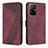 Coque Portefeuille Livre Cuir Etui Clapet H04X pour Xiaomi Mi 11T Pro 5G Vin Rouge