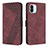 Coque Portefeuille Livre Cuir Etui Clapet H04X pour Xiaomi Poco C50 Vin Rouge