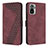 Coque Portefeuille Livre Cuir Etui Clapet H04X pour Xiaomi Poco M5S Vin Rouge