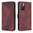 Coque Portefeuille Livre Cuir Etui Clapet H04X pour Xiaomi Redmi 10 (2022) Vin Rouge