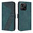 Coque Portefeuille Livre Cuir Etui Clapet H04X pour Xiaomi Redmi 9 Activ Vert