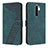 Coque Portefeuille Livre Cuir Etui Clapet H04X pour Xiaomi Redmi 9 Vert