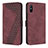 Coque Portefeuille Livre Cuir Etui Clapet H04X pour Xiaomi Redmi 9i Vin Rouge