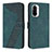 Coque Portefeuille Livre Cuir Etui Clapet H04X pour Xiaomi Redmi K40 Pro 5G Vert