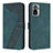 Coque Portefeuille Livre Cuir Etui Clapet H04X pour Xiaomi Redmi Note 10S 4G Vert