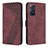 Coque Portefeuille Livre Cuir Etui Clapet H04X pour Xiaomi Redmi Note 12 Pro 4G Vin Rouge