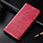 Coque Portefeuille Livre Cuir Etui Clapet H05 pour Apple iPhone 13 Pro Max Rose Rouge