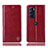Coque Portefeuille Livre Cuir Etui Clapet H05P pour Motorola Moto Edge X30 5G Rouge