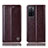 Coque Portefeuille Livre Cuir Etui Clapet H05P pour Oppo A55S 5G Marron