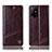 Coque Portefeuille Livre Cuir Etui Clapet H05P pour Oppo A94 5G Marron