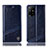 Coque Portefeuille Livre Cuir Etui Clapet H05P pour Oppo F19 Pro+ Plus 5G Bleu