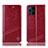 Coque Portefeuille Livre Cuir Etui Clapet H05P pour Oppo Find X3 5G Rouge