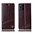 Coque Portefeuille Livre Cuir Etui Clapet H05P pour Oppo Find X3 Pro 5G Marron