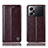 Coque Portefeuille Livre Cuir Etui Clapet H05P pour Oppo K10 Pro 5G Marron