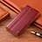 Coque Portefeuille Livre Cuir Etui Clapet H05P pour Samsung Galaxy A42 5G Rouge