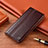 Coque Portefeuille Livre Cuir Etui Clapet H05P pour Samsung Galaxy Note 10 Plus 5G Marron