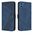 Coque Portefeuille Livre Cuir Etui Clapet H05X pour Motorola Moto E22S Bleu