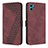 Coque Portefeuille Livre Cuir Etui Clapet H05X pour Motorola Moto E22S Rouge