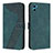 Coque Portefeuille Livre Cuir Etui Clapet H05X pour Motorola Moto E22S Vert