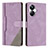 Coque Portefeuille Livre Cuir Etui Clapet H05X pour Realme 10 Pro+ Plus 5G Violet