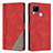 Coque Portefeuille Livre Cuir Etui Clapet H05X pour Realme 7i RMX2193 Rouge