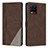 Coque Portefeuille Livre Cuir Etui Clapet H05X pour Realme 8 4G Marron