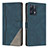 Coque Portefeuille Livre Cuir Etui Clapet H05X pour Realme 9 4G Bleu