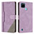 Coque Portefeuille Livre Cuir Etui Clapet H05X pour Realme C25Y Violet