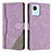 Coque Portefeuille Livre Cuir Etui Clapet H05X pour Realme C30s Violet