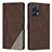 Coque Portefeuille Livre Cuir Etui Clapet H05X pour Realme Q5 5G Marron