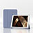 Coque Portefeuille Livre Cuir Etui Clapet H06 pour Apple iPad 10.2 (2020) Gris Lavende