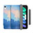 Coque Portefeuille Livre Cuir Etui Clapet H06 pour Apple iPad Mini 6 Bleu