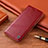Coque Portefeuille Livre Cuir Etui Clapet H06P pour Oppo A16s Rouge