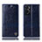 Coque Portefeuille Livre Cuir Etui Clapet H06P pour Oppo A76 Bleu