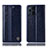 Coque Portefeuille Livre Cuir Etui Clapet H06P pour Oppo Find X3 Pro 5G Bleu