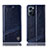 Coque Portefeuille Livre Cuir Etui Clapet H06P pour Oppo Find X5 Lite 5G Bleu