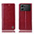 Coque Portefeuille Livre Cuir Etui Clapet H06P pour Oppo K10 5G Rouge