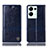 Coque Portefeuille Livre Cuir Etui Clapet H06P pour Oppo Reno8 Pro 5G Bleu