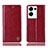 Coque Portefeuille Livre Cuir Etui Clapet H06P pour Oppo Reno8 Pro 5G Rouge