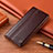 Coque Portefeuille Livre Cuir Etui Clapet H06P pour Samsung Galaxy S22 5G Marron