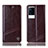 Coque Portefeuille Livre Cuir Etui Clapet H06P pour Vivo iQOO 8 Pro 5G Marron